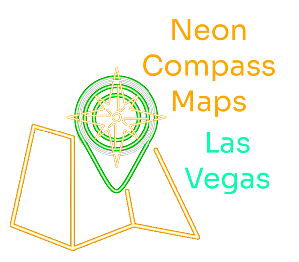 Neon Compass Maps Las Vegas